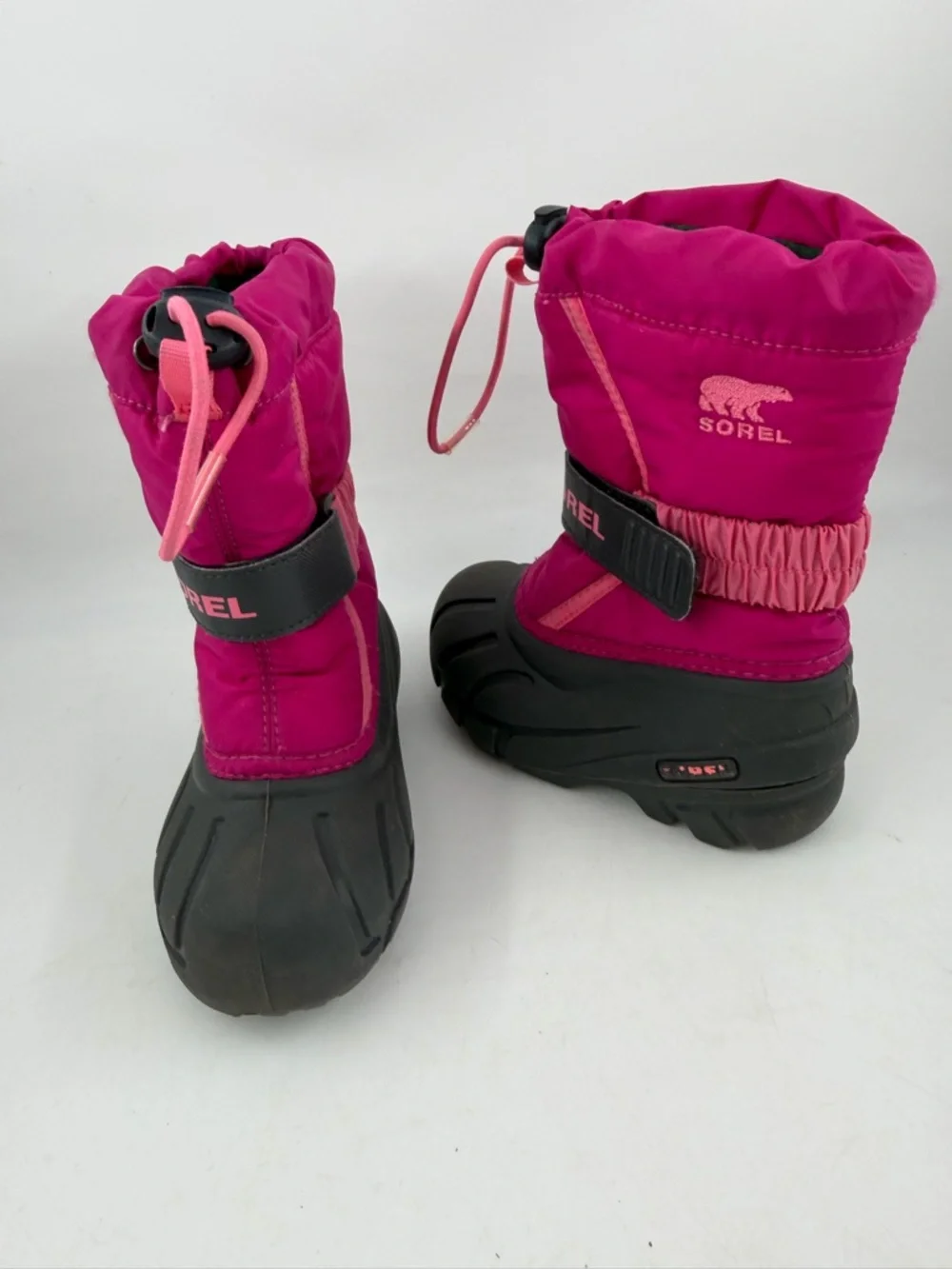 Sorel Kid’s Explorer Waterproof Hook & Loop -SZ 8 C- Insulated Winter Snow Boots